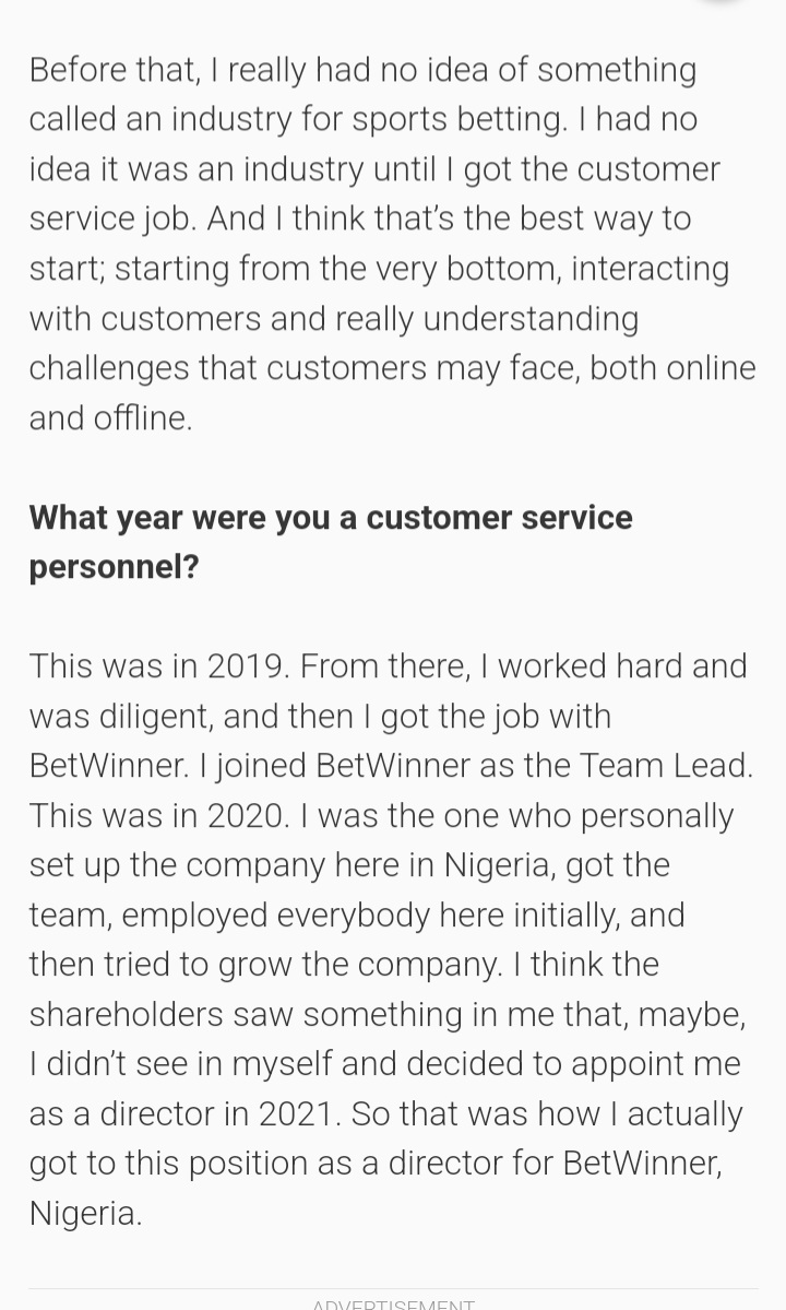 gamingweek1117's tweet photo. Betwinner Nigeria’s Maha Otu is the youngest director in sports betting 
https://t.co/whAuPKqK3v 
@ikotibokAK 
@BetWinner 
@mahaotu
@nlrcgovng  
#BETTING #sportsbetting https://t.co/mTsFtJvz6p