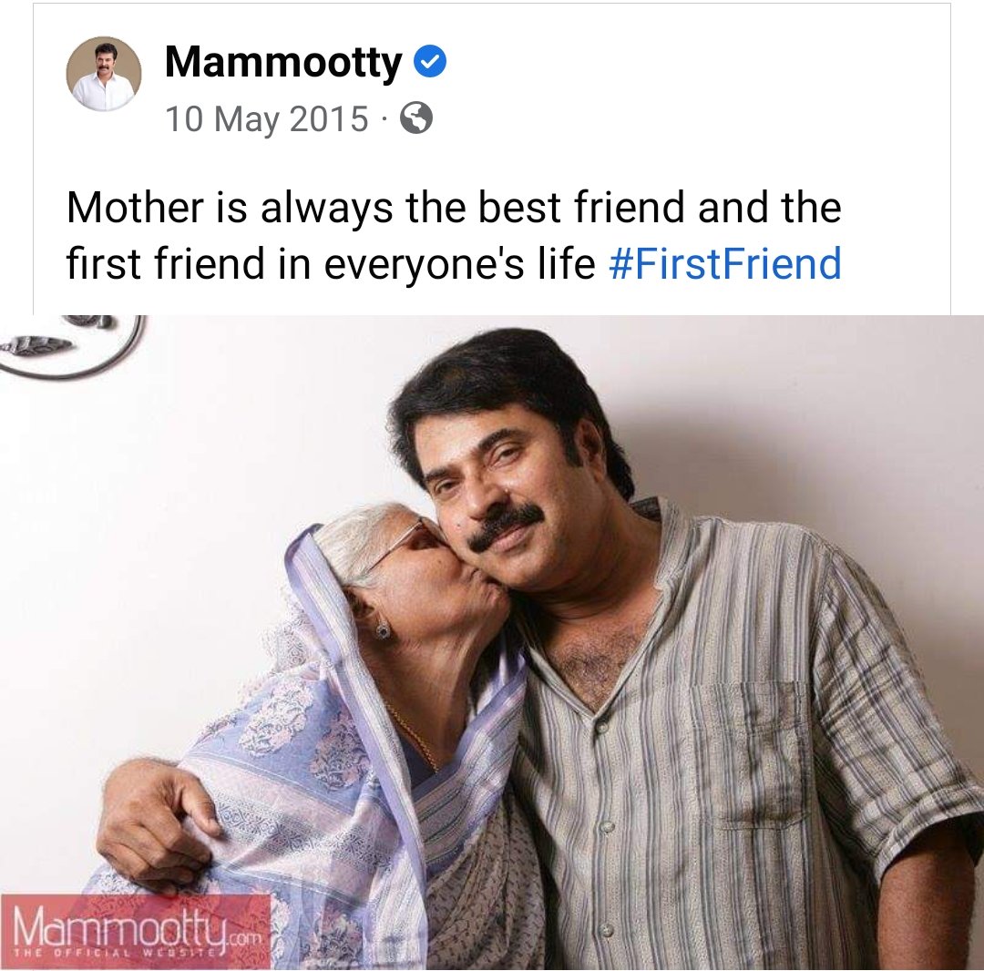 SHineBabu10's tweet photo. "Mother is always the best friend and the first friend in everyone's life #FirstFriend" 💔
#Mammootty @mammukka https://t.co/8MQ8HbvuHx