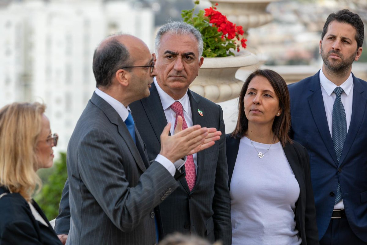 PahlaviReza's tweet photo. Yasmine and I visited the Bahá’í World Centre in Haifa, Israel. We were  touched by the serenity and the beauty of the Gardens, and by the Bahá’í message of unity and togetherness. https://t.co/k4JRopl2Rc