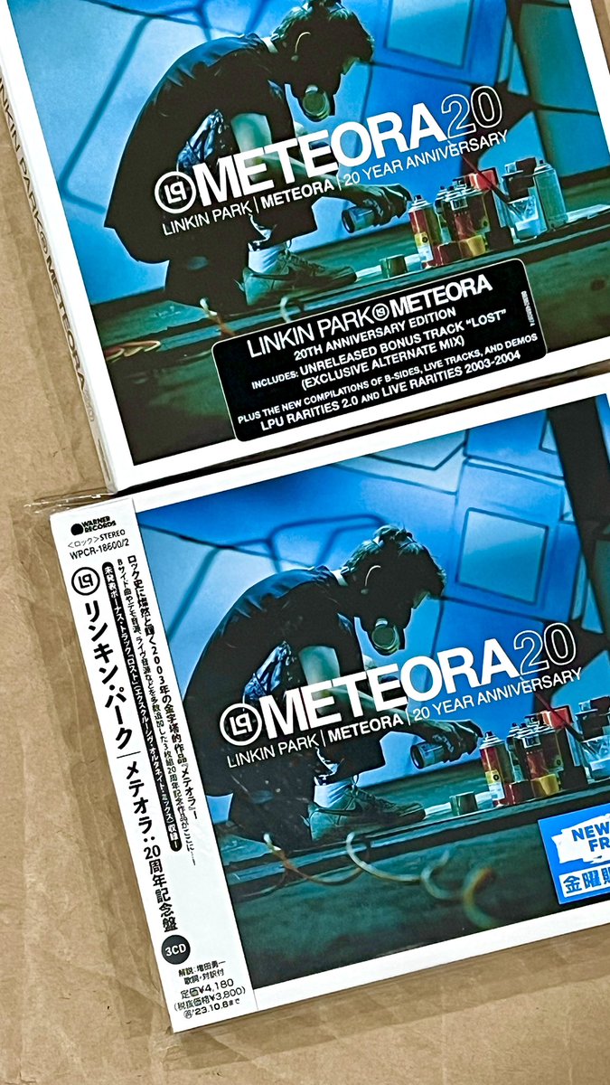 FuYiLong's tweet image. The @linkinpark #Meteora20 CDs came today! Made in Germany & Japan copies.