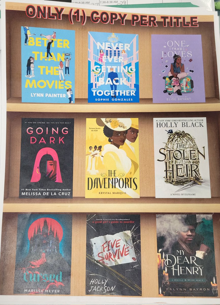 RTHSSTEMMC's tweet photo. ATTENTION STUDENTS! LAST CALL for book bundles! Don't forget to order your FREE Book Bundle! Select from 3 titles &amp; email them to us!
abritten@rich227.org 
bcorsaro@rich227.org 
@RichieTheRaptor 
@RichTownshipHS 
@RTHSActivities 
@DrJohnnieThomas 
@Rich227_EdTech 
@STEM_LaFrance https://t.co/9gTHO0Xbe5