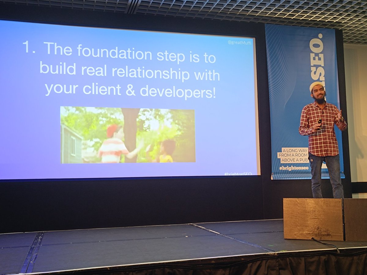 searchrook's tweet image. SEOs need to become *problem solvers* for developers instead of *problem creators*
- Golden advice from @greatMuffi 

#BrightonSEO