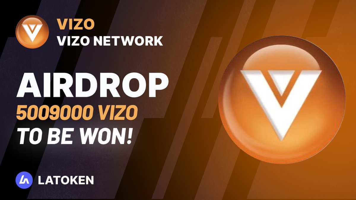 🏆 $10000 VIZO NETWORK (VIZO) Airdrop on #LATOKEN

🔥 1500 Winners.
✅ Complete all tasks and qualify for the #Airdrop 
📲 Tag 5 Friends and Share.
⏰ April 21, 2023 - May 4, 2023.

JOIN AIRDROP👉 go.latoken.com/bk7