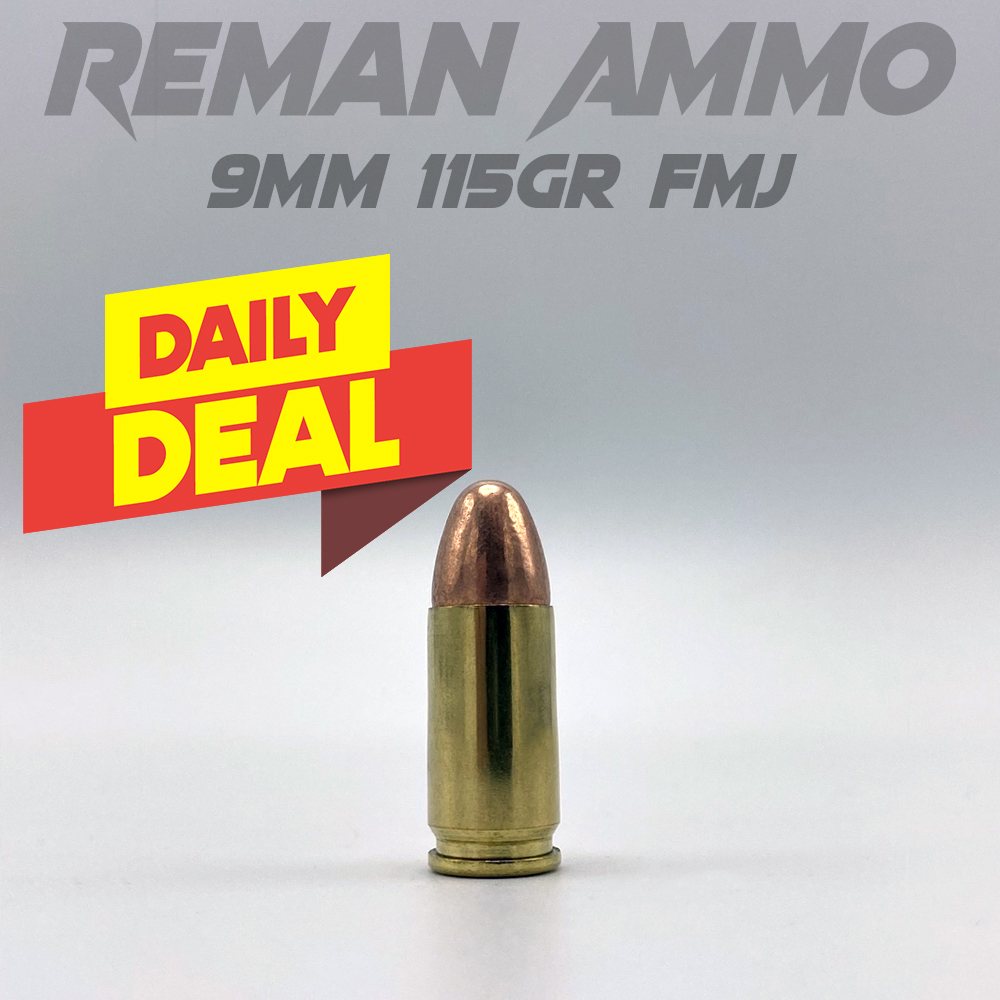 Today's Daily Deal is 115gr 9MM. There are only a few in stock at this price. When they're gone, they're gone. So, don't wait!

Get yours now at go.remanammo.com/dailydeal

---

#remanammo #ammo #ammunition #9mm #9mmammo #9mmpistol #9mmluger #gunsgunsguns #gun #pistola #pewpewlife