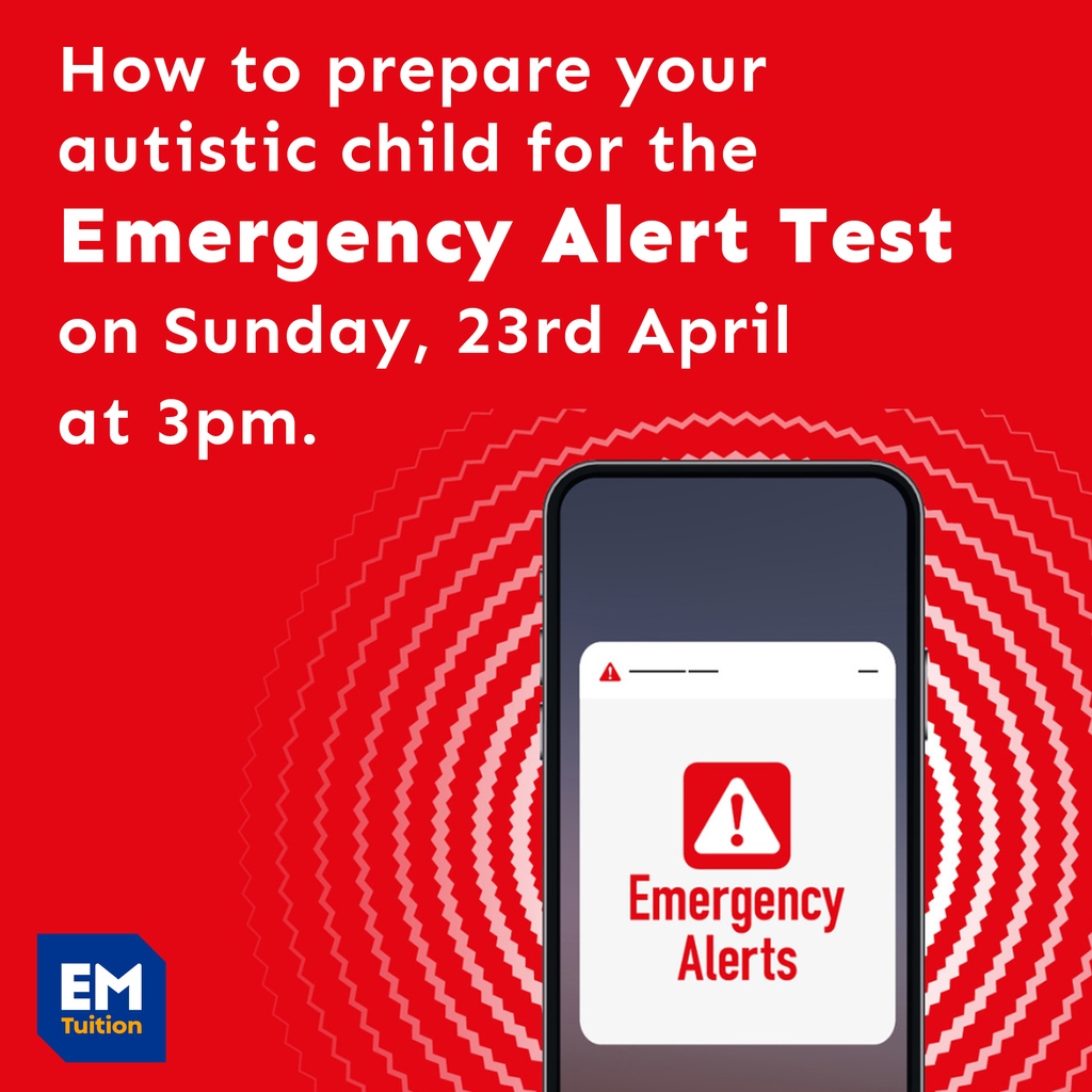 EMTuitionUK's tweet photo. Prepare them for what to expect:

2 ways to stop them getting an alert:
- Turn off their device.
- Put the device in aeroplane mode.

Post inspiration by Orkid Ideas.

#EmergencyAlertTestUK #Autism #AutisticChildren https://t.co/etMcFsLemr