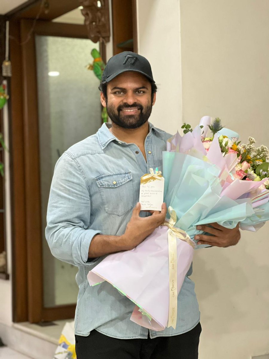 SVCCofficial's tweet photo. More POWER adds up to the THRILL STORM #Virupaksha 💥

@PawanKalyan Garu congratulates Supreme Hero @IamSaiDharamTej on the #BlockbusterVirupaksha 🤗

BOOK YOUR TICKETS 🎟️
https://t.co/HzG8SAAGh7

@karthikdandu86
@iamsamyuktha_ @SVCCofficial @SukumarWritings https://t.co/6DOyejlS3s