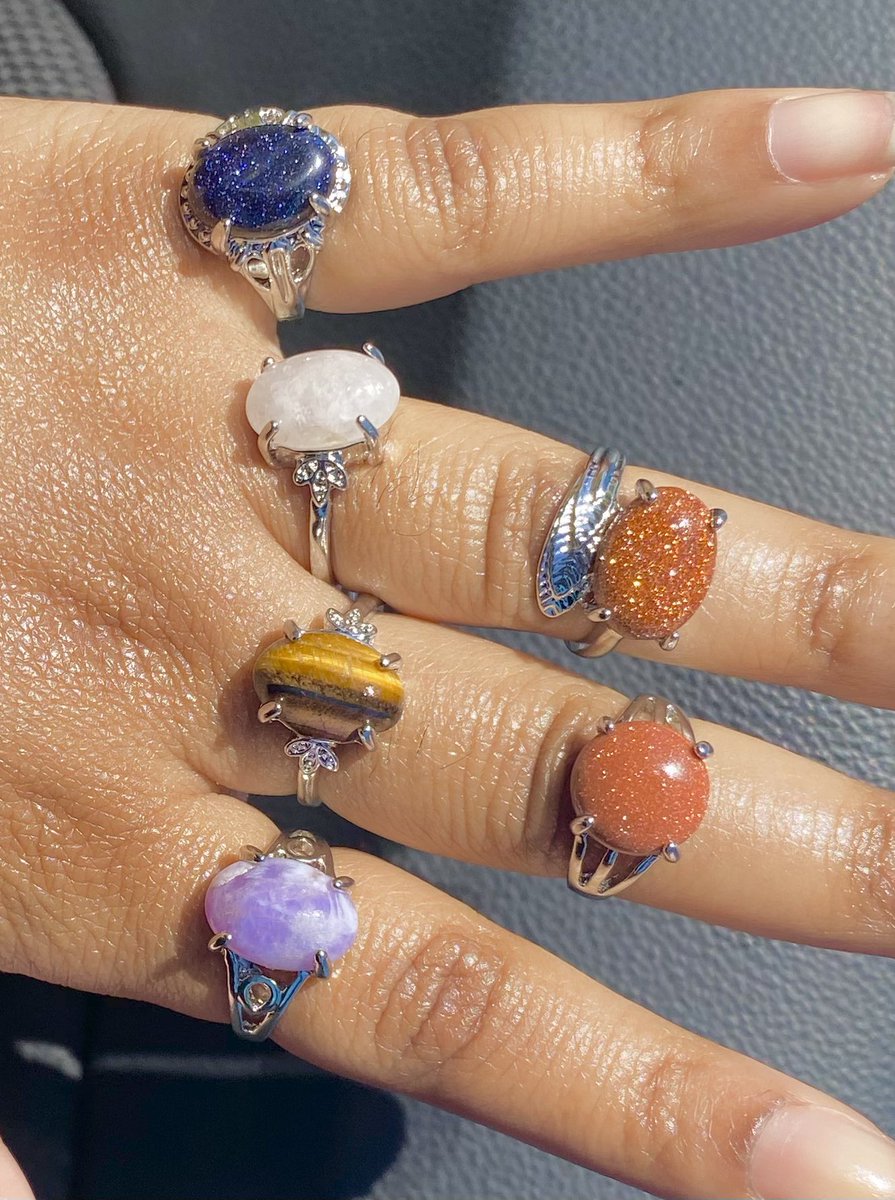Alizzeeeeee's tweet photo. Just added these rings to my site, I’m so obsessed 😭🧚🏾‍♂️✨ https://t.co/SED7UCPK0g