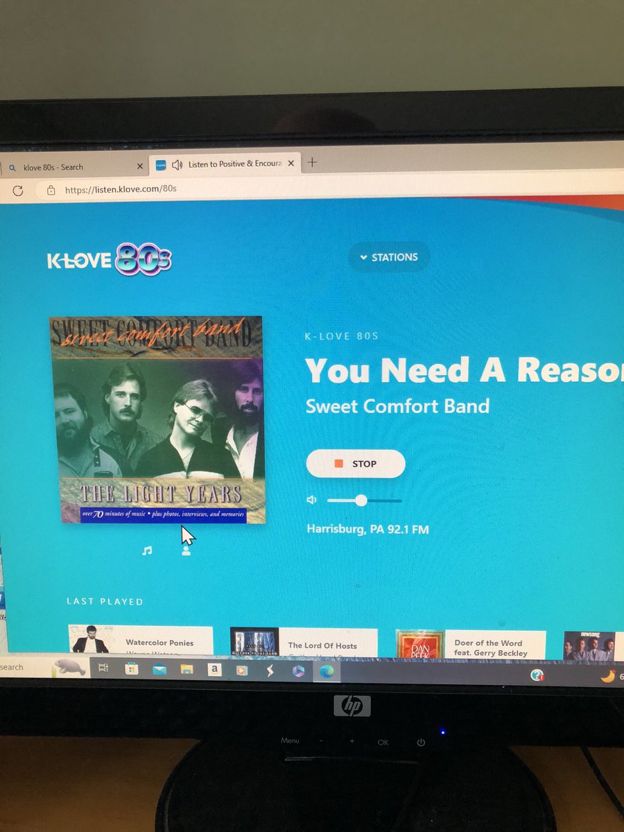 ExSCdude's tweet photo. @Bryan_Duncan hey, your check is in the mail, K-Love 80’s playing the good stuff! https://t.co/kjwvq79ENU