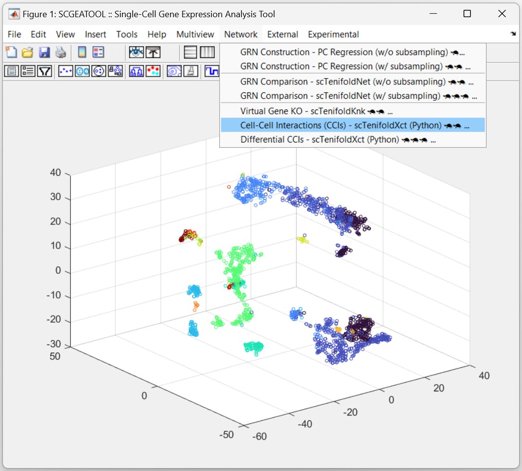jamescai's tweet photo. @CellSystemsCP #SCGEATOOL (https://t.co/Ep7fIZnYZH) is a graphic interface that supports #scTenifoldXct (https://t.co/QZIZEtrFIF) analysis for detecting and comparing cell-cell interactions using #scRNAseq data. Give it a try! https://t.co/u5Pbhizos2