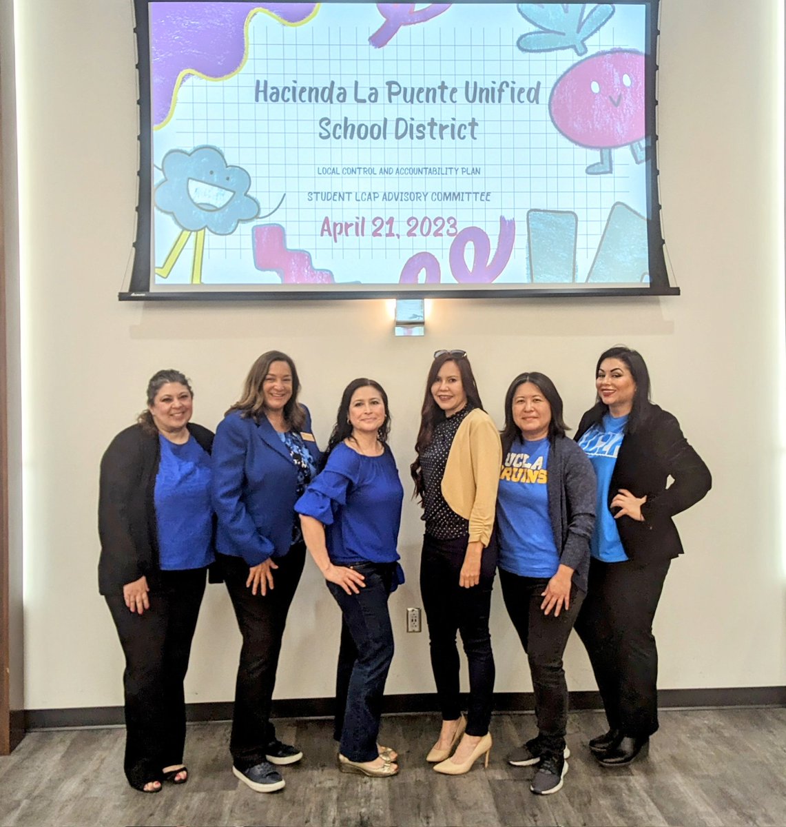 Student and Family Services and Equity and Access join forces for our Spring Student LCAP Advisory today wearing our BLUE in support of #NationalChildAbusePreventionMonth #ThrivingFamilies #HLPUSD
