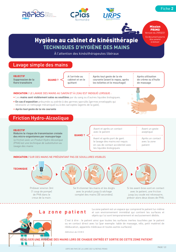 Prev_Infection's tweet photo. 👋 PRIMO, le @cpiasnorm et l'URPS Kinés Pays de la Loire, mettent à disposition une fiche #Hygiène au cabinet de kinésithérapie" 

👉 N'hésitez pas à la diffuser ! 
https://t.co/DzbyfuuE4n https://t.co/ykFstBCZjd