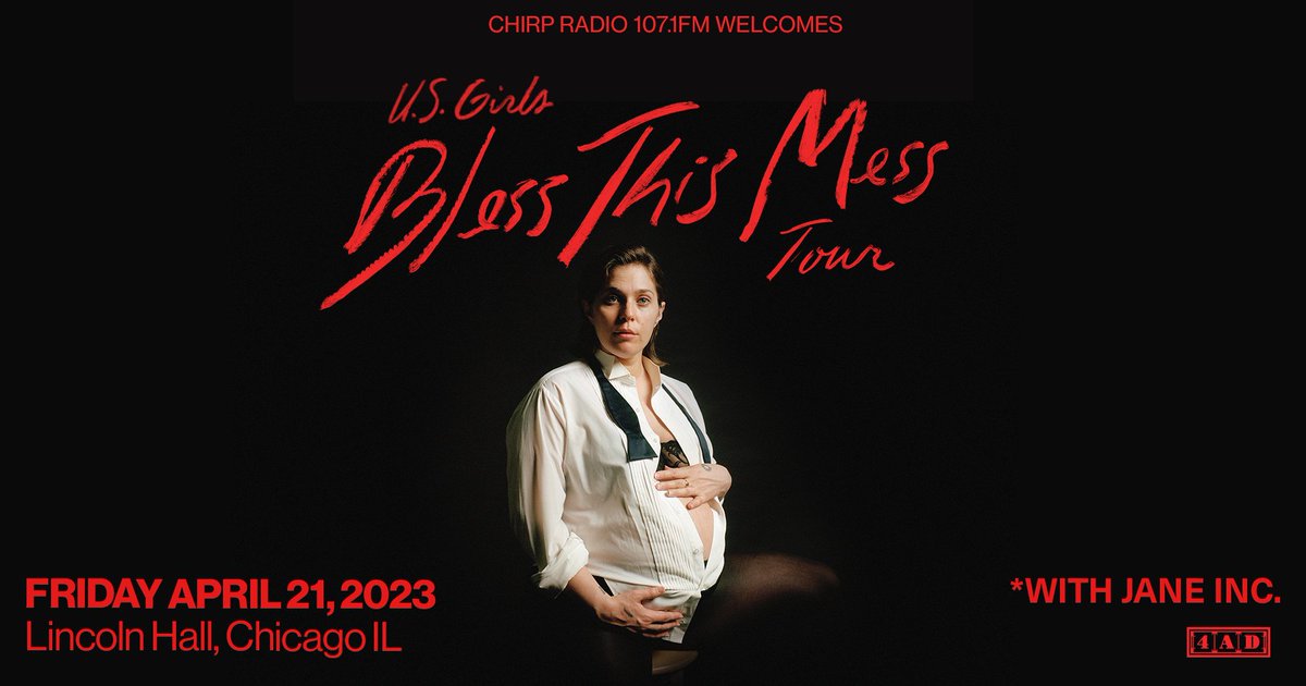 TONIGHT! CHIRP Radio 107.1FM can't wait to welcome @YouSGirls to @LincolnHall for her 'Bless This Mess' album tour! The night gets started at 8pm with @JaneIncMusic. Hope to see you there!
