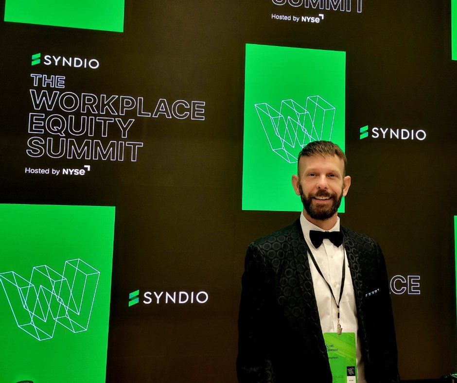WorldatWork's tweet photo. We are thrilled that our CEO, @ScottCawood, is speaking at @Syndioinc Workplace Equity Summit, hosted by @NYSE! @WorldatWork &amp; other leading companies are at the @NYSE to discuss how to make equity an enduring part of business. https://t.co/3V214ATkzD #WorkplaceEquitySummit https://t.co/EuxU0qcgMA