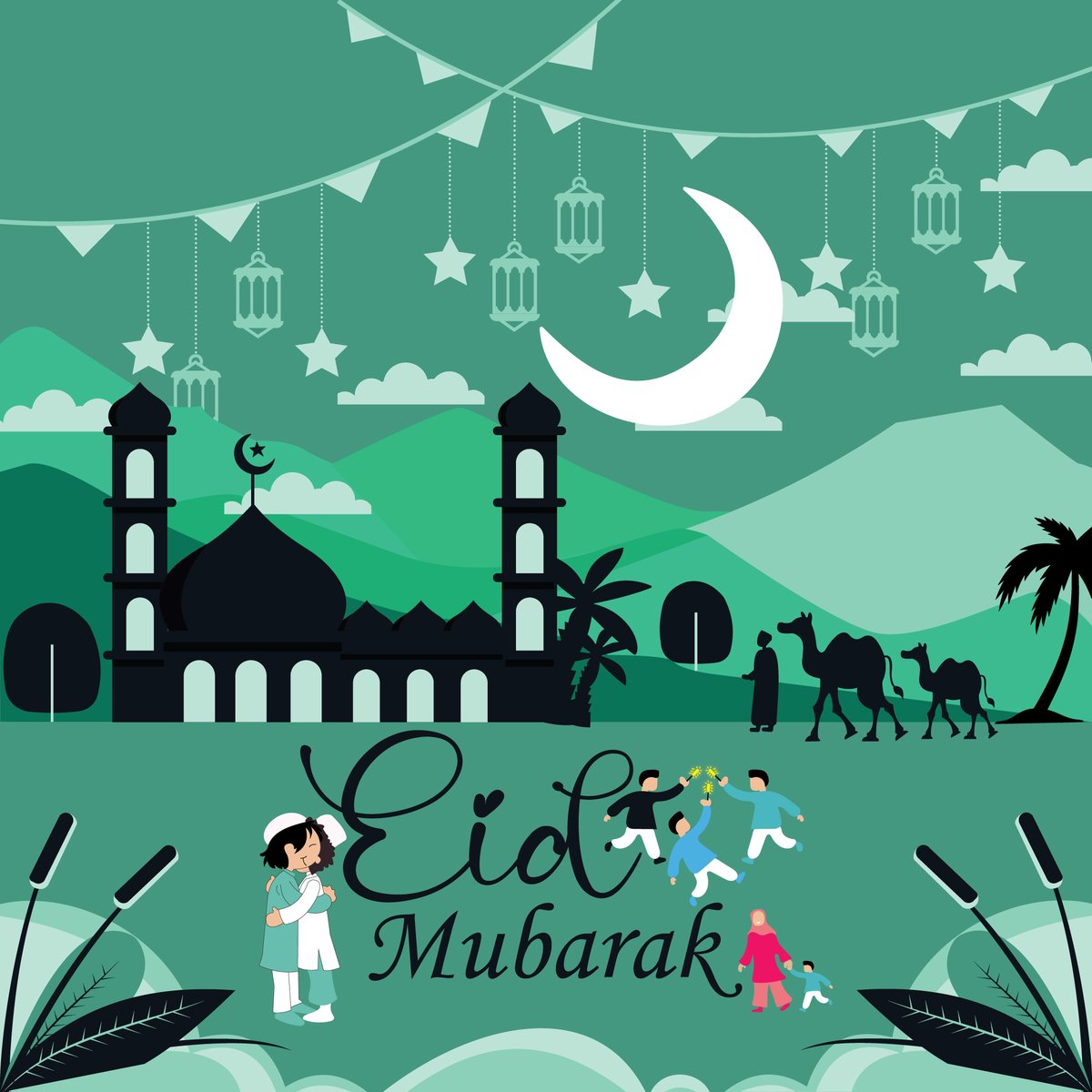 AmenaKeya's tweet photo. I wish you all a blessed and joyful Eid-Ul-Fitr! May this special day bring you and your loved one's peace, happiness, and prosperity.

#happiness #EidMubarak #EidUlFitr #GraphicDesign #Illustrator #illustrationart #illustration https://t.co/8Nc1hA6Gz1