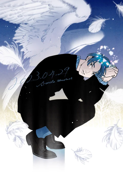 "君くん"こと「ハル君」が生まれた日ですよ お誕生日おめでとう #君を知っていく #全パパたちに告ぐ
