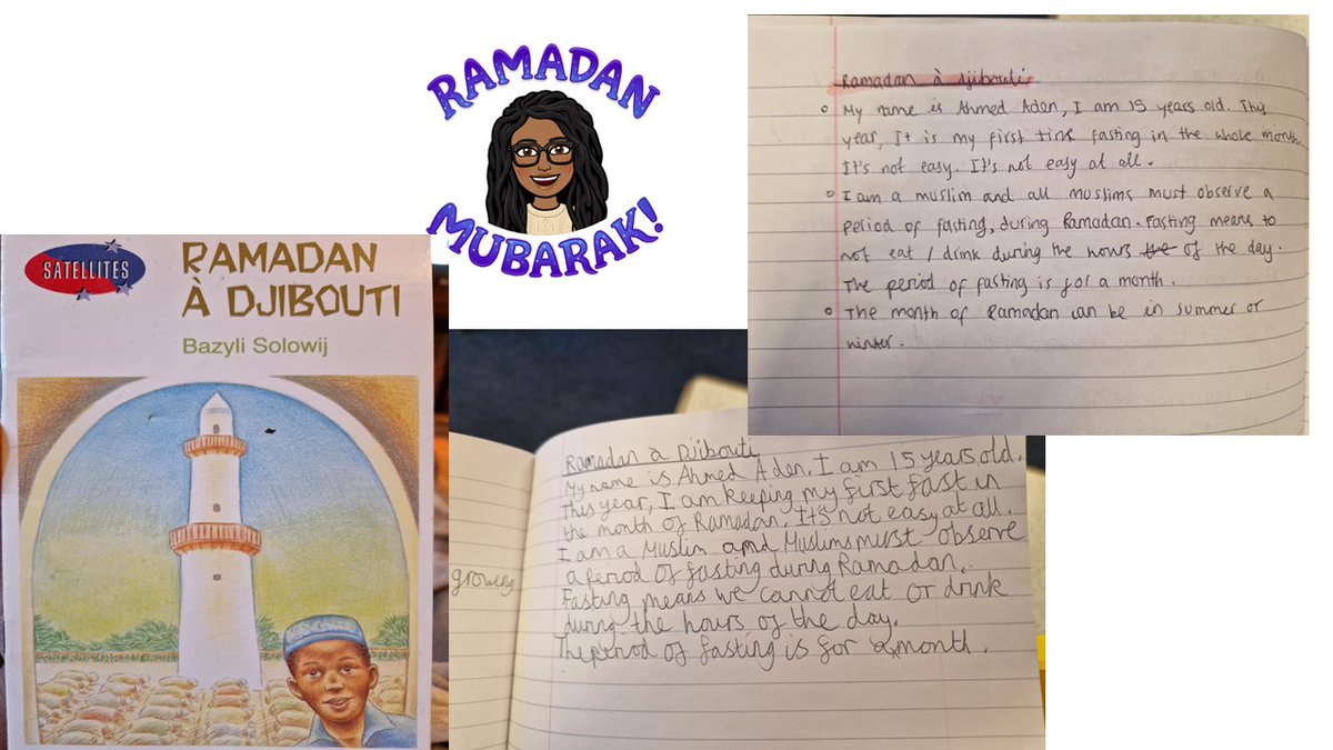 BVGALanguages's tweet photo. Our y8 and y9 students have been reading an authentic story in French, learning about the Ramadan celebrations in the Francophone country, Djibouti! Bravo les filles! #confidentlearners https://t.co/5v1oLh7JmQ