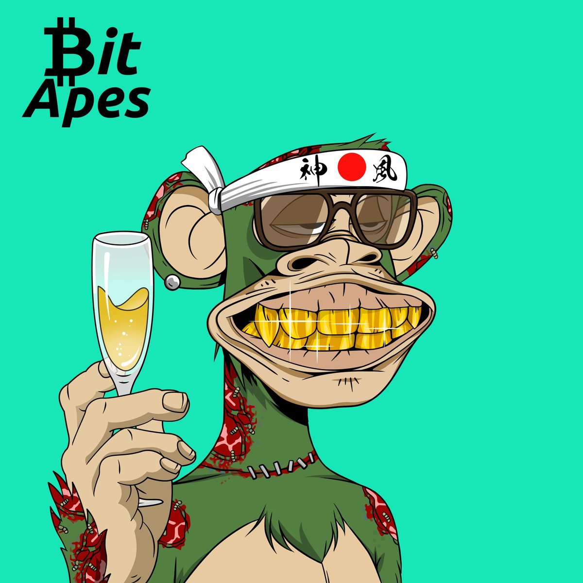 🗣️ I’m Flexing my BitApe all Day!!!  I’m over here sitting in First Class with My BitApe Fam traveling on a Rocket Ship to Mars!!!  🚀 💋🤘 #LFG @BitApes_btc #BitApes #FlexingMyBitape #lovemyape #bitapesallday #Ordinals #LetsGo