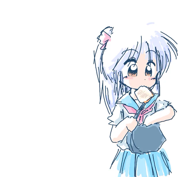 ぱーん! #食べてるところの絵を晒せ 