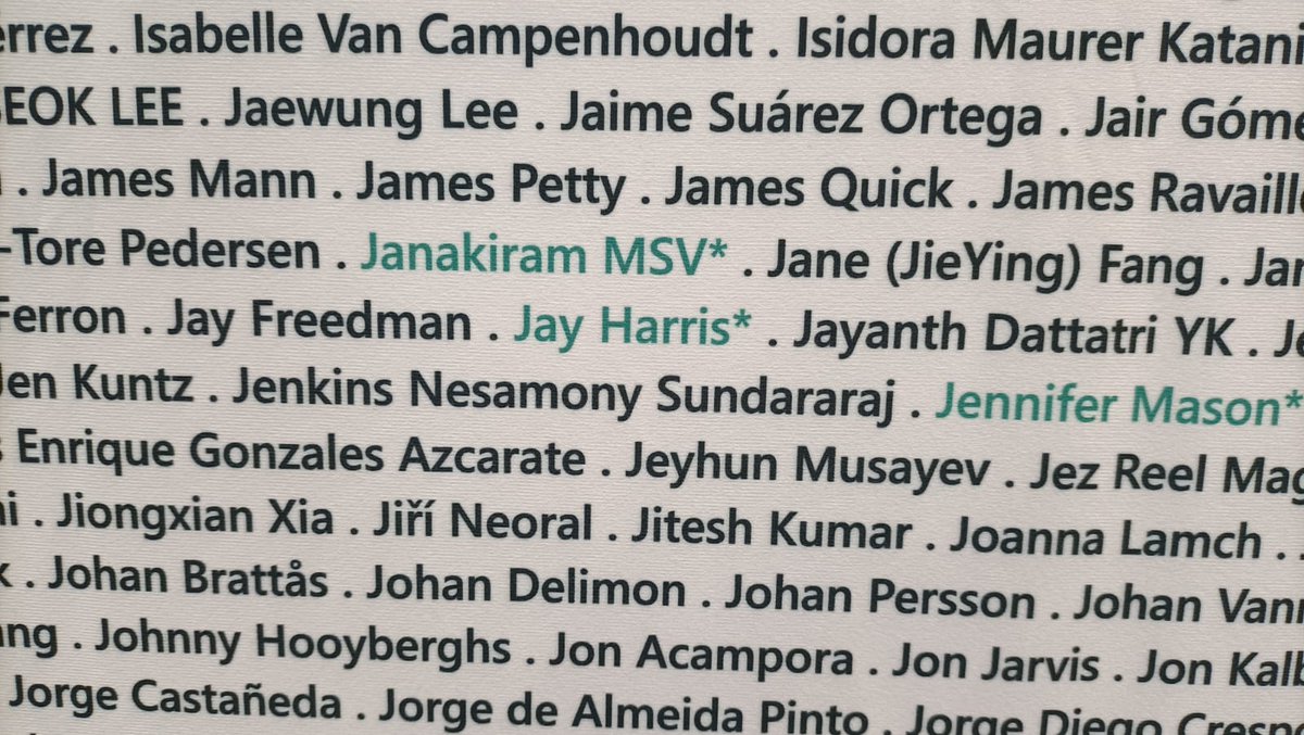 jenkinsns's tweet photo. Awesome!!!🥰🥰🥰 I am excited to see my name on the @MVPAward wall at #Microsoft in #redmond #Washington #mvpbuzz #MVPSummit #MVP #jpower4 https://t.co/KHFkkPu2JE
