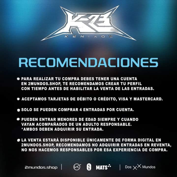 KOSGuatemala's tweet photo. ¡KENINIS DE GUATEMALA ES HOY!

🔔| A partir de las 12pm hora GT 🇬🇹 podrán comprar sus entradas para ver a @KeniaOs en vivo este próximo 21 de octubre👀

—Adquiere más información aquí:
🔗: https://t.co/yK5YUYaarm…

📲| Y en las redes de: @2mundosca https://t.co/V1FLzP9IM7