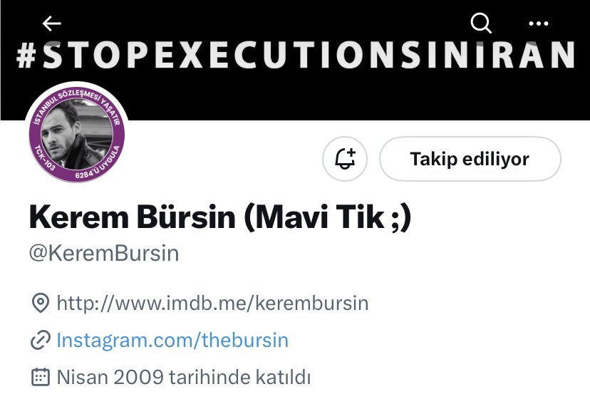 Turkeydizicii1's tweet photo. Twitter’in abonelik almayan eski mavi tikli kullanıcıların mavi tikini kaldırmasının ardından #KeremBürsin, hesabının yanına ‘mavi tik’ yazarak çözüm buldu… https://t.co/yO5lI2x15Y