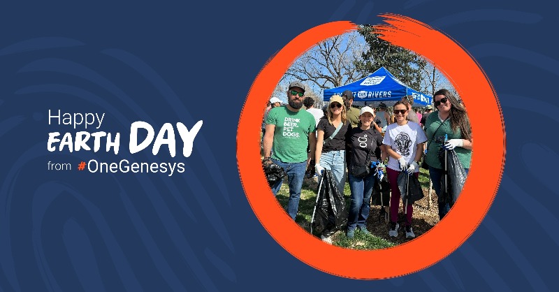 Genesys's tweet photo. Happy #EarthDay2023!

Making sure we do our part to create a better, cleaner future is vital, today and every day 🌎 

Learn more about how we put #sustainability at the forefront of everything we do 👇
#OneGenesys