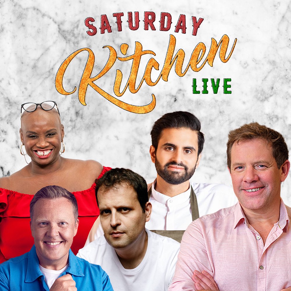 LIVE at 10am on @BBCOne and @BBCiPlayer… and as we all know, anything can happen!😅 Matt will be in the studio with @ChetSharmaOx, @jollyolly, @andisn16 and @amateuradam! See you there! #SaturdayKitchen