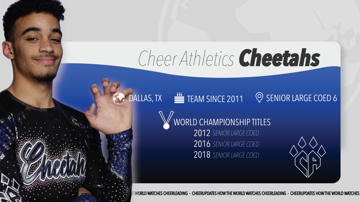 cheerUPDATES's tweet photo. Happening Soon
In the Arena at #CheerWorlds2023 🌎

@CACheetah_ceocp from @CheerAthletics looks to earn their first World Championship title since their win in 2018, as they take on a division of only World Championship winners 🥇at The 2023 Cheerleading World Championship. https://t.co/5MsJVigcfX