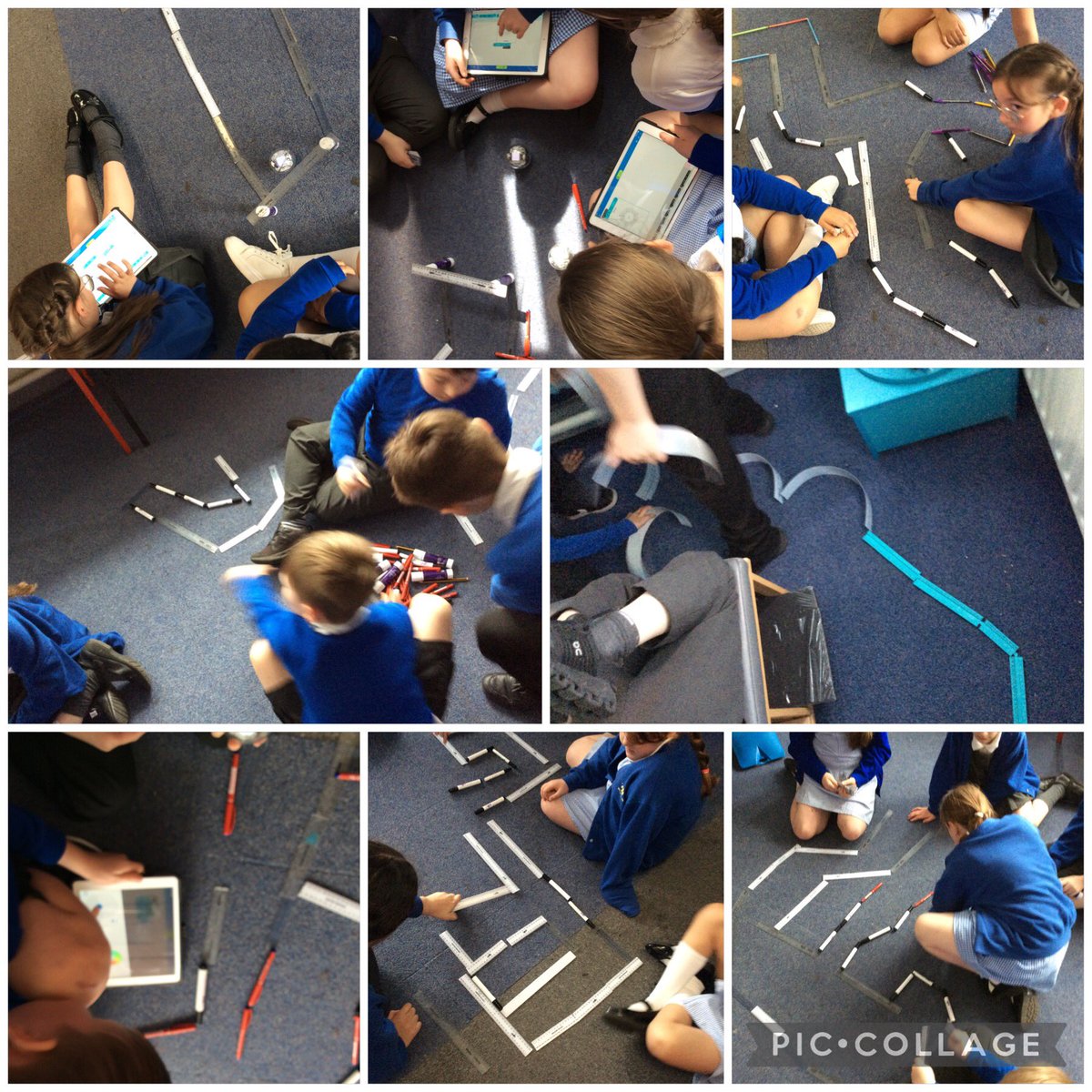 GSPSIndia's tweet photo. A great afternoon using coding to program Spheros to move around our very own mazes! Well done @GSPSIndia @GwladysStPrim #GSPSCOMPUTING https://t.co/Dtmnho9V0V