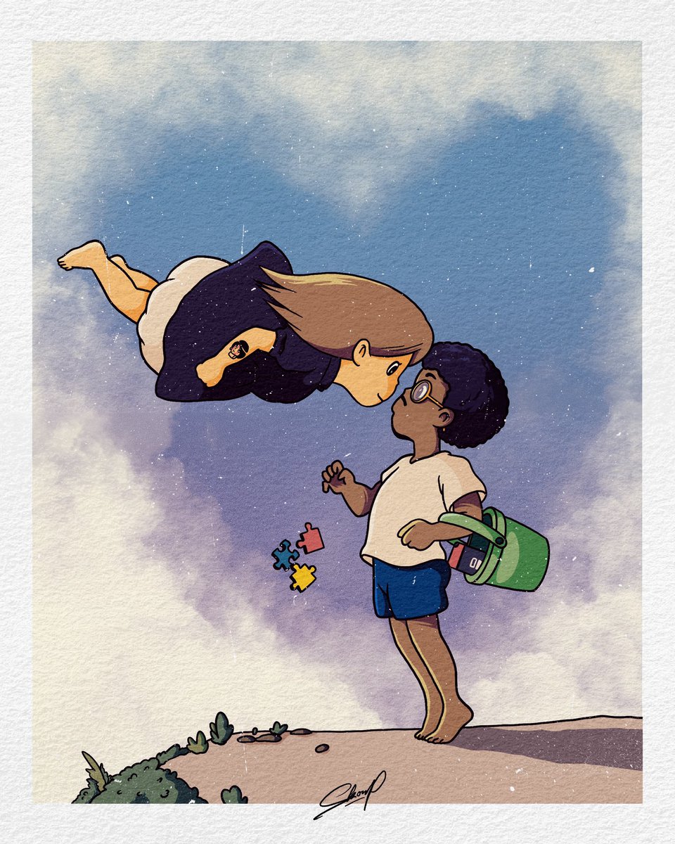 culofjacks's tweet photo. j’ai fait faire une illustration de nous deux inspirée d’une scène de ponyo parce que c’est le film qu’on a regardé lors de notre premier date 💖 https://t.co/FTAAcFpH14