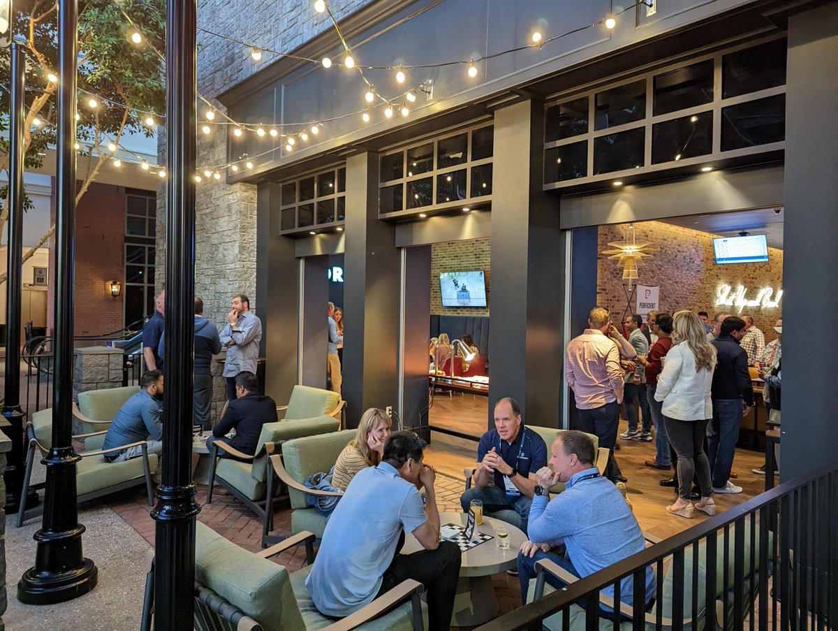 Perficient's tweet photo. What an incredible week at #splashdc! We enjoyed engaging conversations, a standing room-only session featuring HNI’s success with OneStream, duckpin bowling, and Minotaur and battling bots in the Perficient booth. Many thanks to our onsite team! https://t.co/M8sa9ULZdT