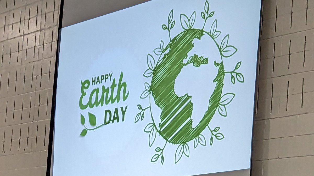 Celebrating Earth Week!  Thank you to Mme Earth Ranger Emily and her gr. 4 and 6 students for presenting eco-friendly ideas to help our planet.  Our Tower Garden is also flourishing in the Learning Commons.