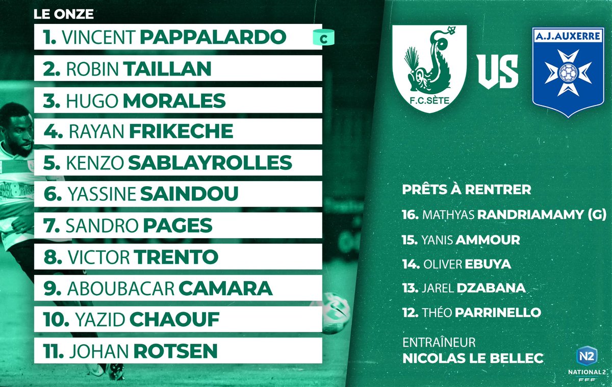 𝑳𝑬 𝑶𝑵𝒁𝑬 pour affronter l'AJA ⚔️ #National2