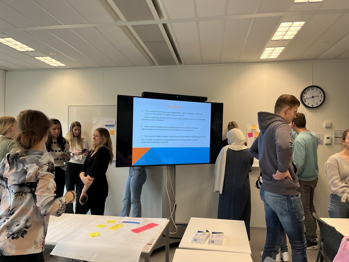 MonikaKFoster's tweet photo. Women in Leadership workshops in action at HvA Amsterdam University of Applied Sciences. @NorthumbriaUni @HvA https://t.co/GrlRi0DYmV