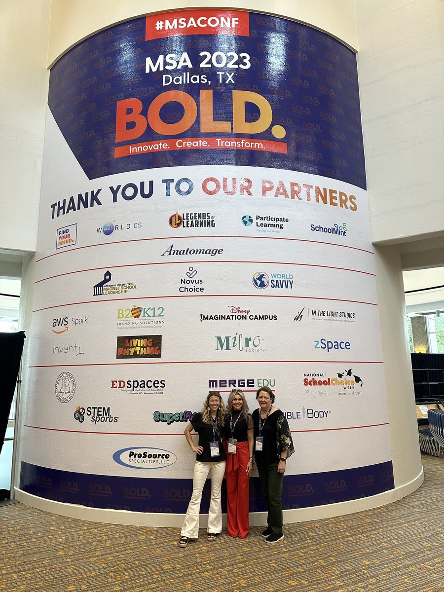 VAoftheArts's tweet image. MAGNET SCHOOLS OF AMERICA 2023 - CELEBRATING INNOVATION. CREATIVITY. TRANSFORMATION. Be BOLD! @MagnetSchlsMSA #msaconf #wearevineville #ArtsReallyTeach #Built4Bibb #pandanation