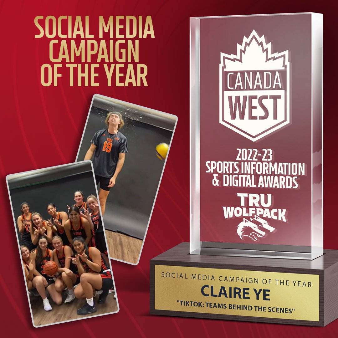 CanadaWest's tweet photo. 🏆 Social Media Campaign of the Year

Claire Ye
TRU WolfPack (@GoTRUWolfPack)

👉 https://t.co/TlsvLC4Av9

👉 https://t.co/rQDkUnFUVC https://t.co/arZHt1cSYl