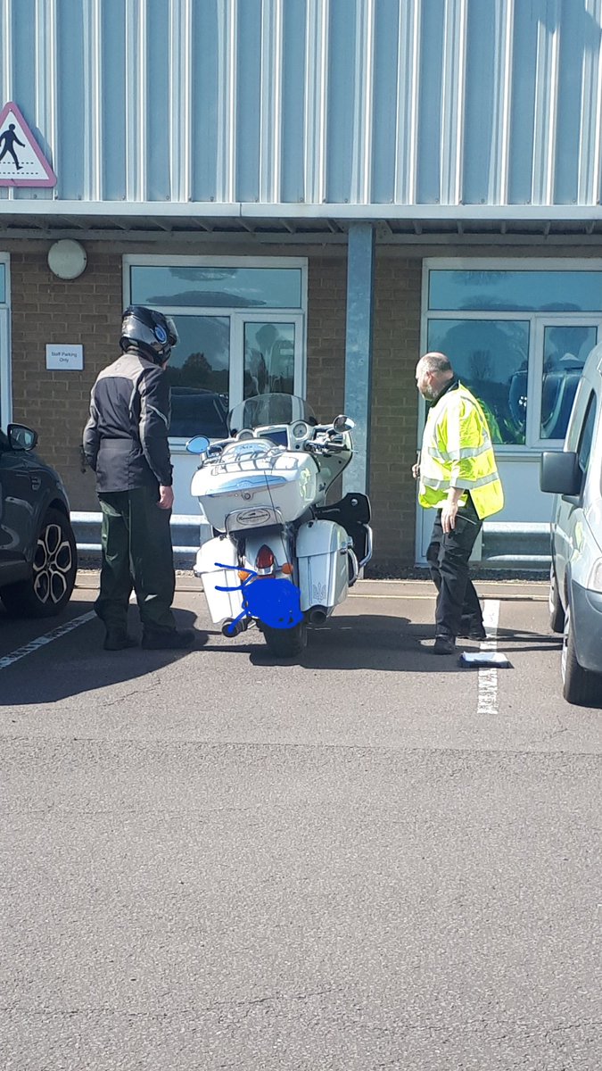 KMinsterCops's tweet photo. Yesterday, SNT were running Op Aquarius at @DVSAgovuk with support from @OPUWorcs. This was to address the national #2wheeloperation and speak with road users. 27 motorcyclists were spoken to, 1 reported for having no rear brake pads. #RoadSafety #policingpromise https://t.co/BiAlfd7tyD