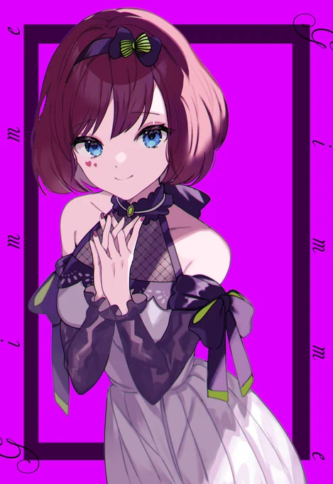 【お仕事報告】石ころの山田。さんと THEe a.k.a インサイドちゃんMark3さんの歌ってみた『 Gimme×Gimme 』のMVイラスト担当しました!おふたりのかっこよくマッチした歌声ぜひ聴いてください〜!! 