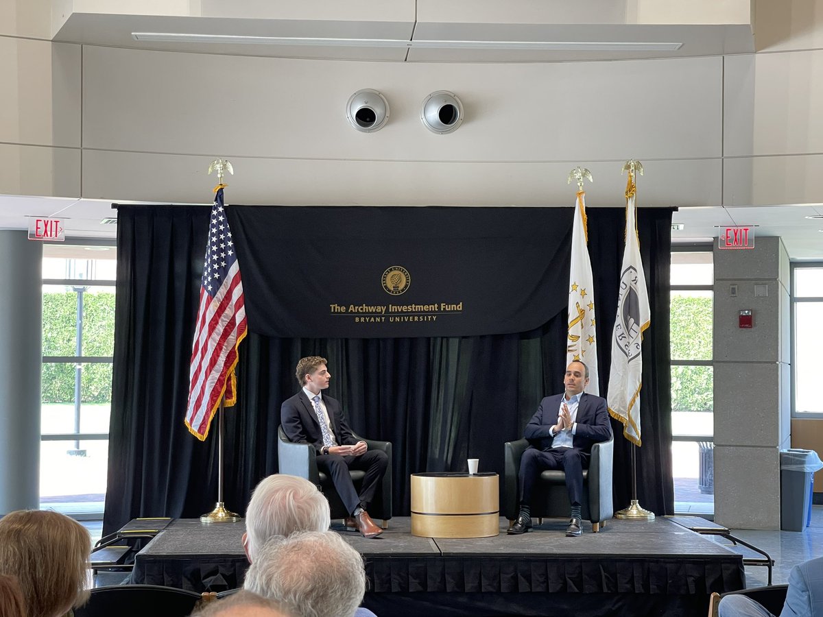 Financial Services Forum in full force <a href="/BryantCOB/">Bryant Univ. COB</a> <a href="/BryantUniv/">Bryant University</a>