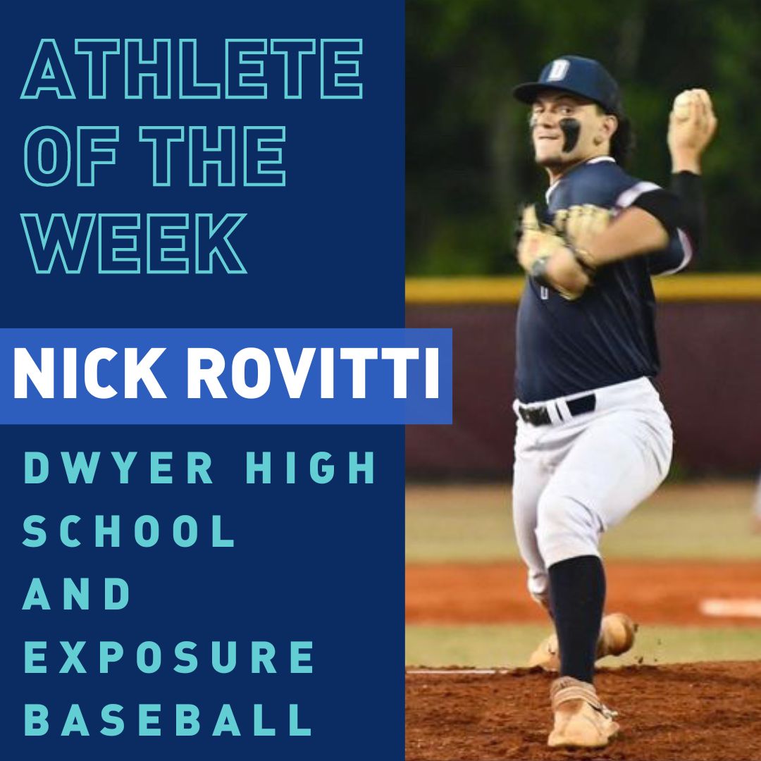 MyAriseFL's tweet photo. We're excited to announce our 𝘼𝙩𝙝𝙡𝙚𝙩𝙚 𝙤𝙛 𝙩𝙝𝙚 𝙒𝙚𝙚𝙠 Nick Rovitti ! ⚾️

Nick is a current Junior pitcher at Dwyer High School and also plays travel ball for Exposure Baseball! Nick has been training with #TeamArise for 6 years. 

 https://t.co/mEGXhqQWf5 https://t.co/yr1mUD7YKH