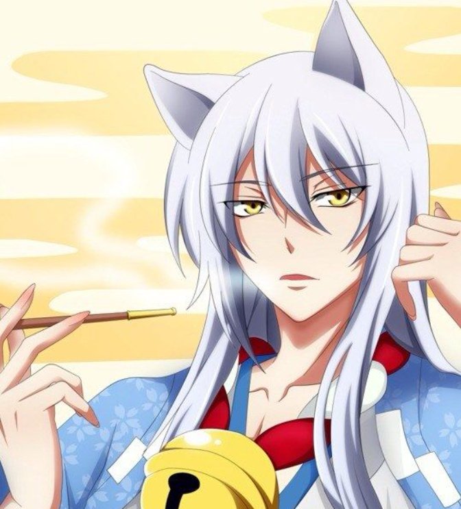 WHCDaily's tweet photo. The white hair character of the day is Kokkuri-san from Gugure! Kokkuri-san. https://t.co/zOttAptaiG