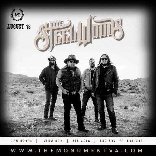 TheMonument_VA's tweet photo. @thesteelwoods return to The Monument 8-18-23

Tickets Will Go Fast! 

BUY HERE: https://t.co/i8PICasIQy https://t.co/qpTVrA8VFL