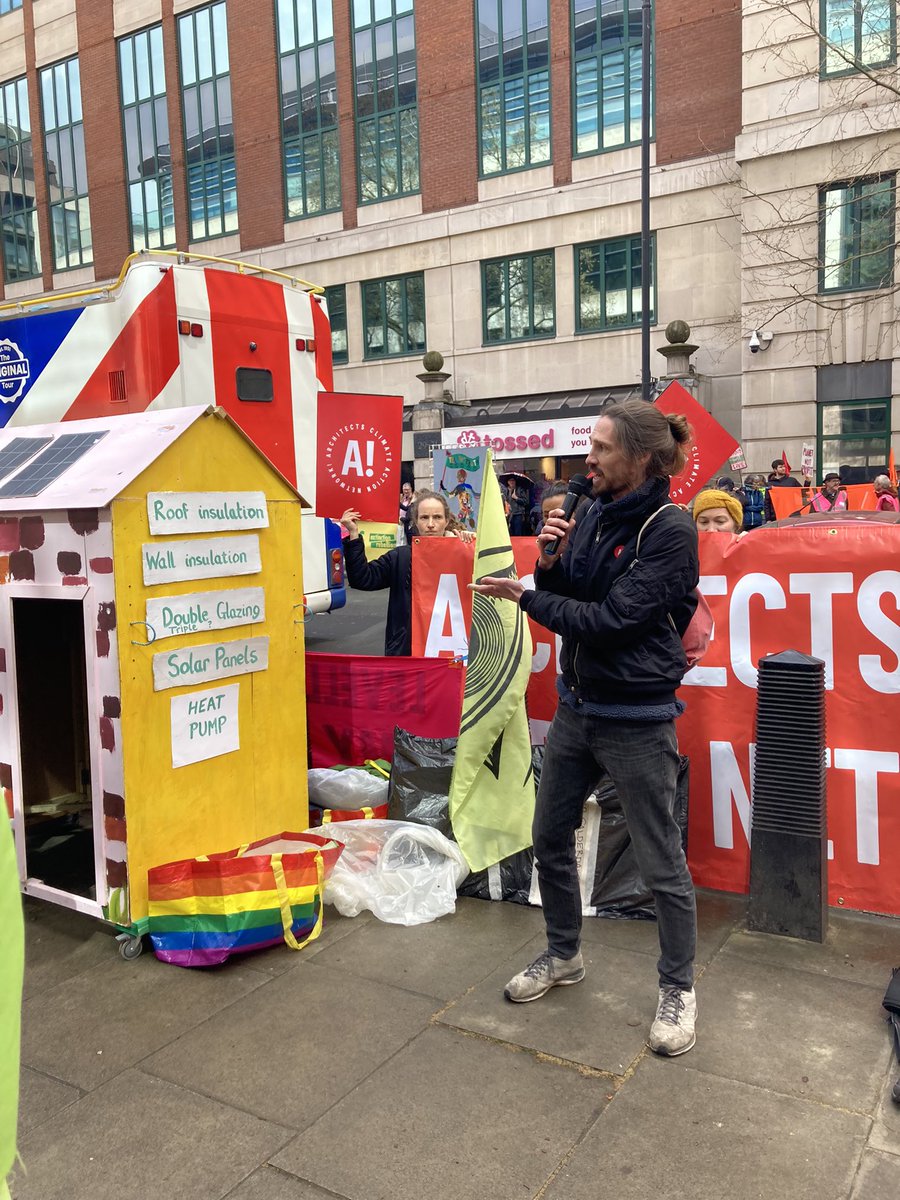 bobby_jewell's tweet photo. Amazing on talks on housing justice outside @luhc with @ArchitectsCAN @zerocarbonhouse @RachaelOwensArc @ImmyKaur, Home Energy Action Lab and a wendy house retrofit display https://t.co/9LlmSGpWvs