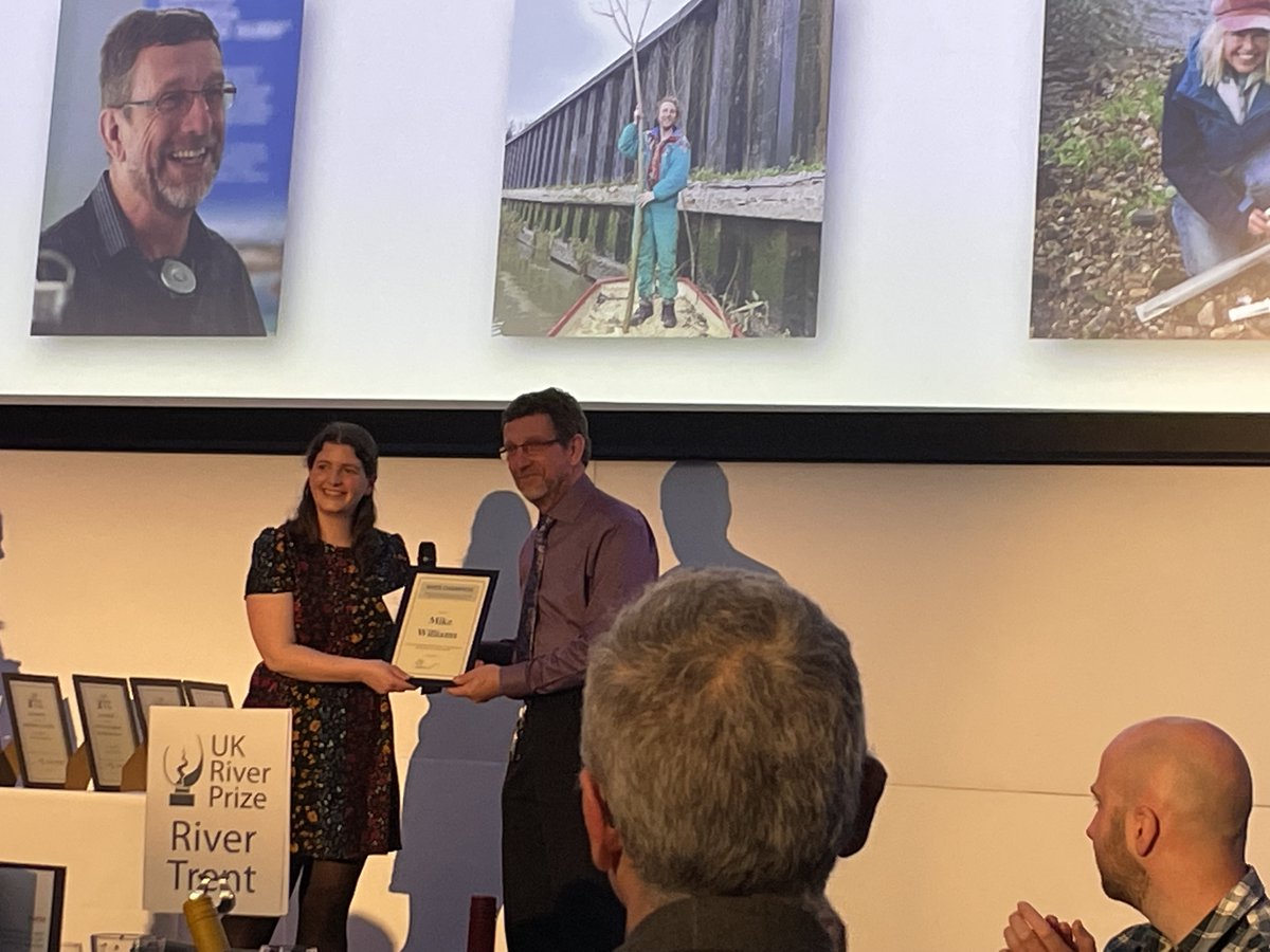 Congratulations to #habitatrestoration specialist & environmental lead for both the #PACCo project & #LowerOtterRestorationProject, Mike Williams, who received a well-deserved River Champion Award at the @The_RRC conference this week! 🎉🌊

#climateadaptation #makingadifference