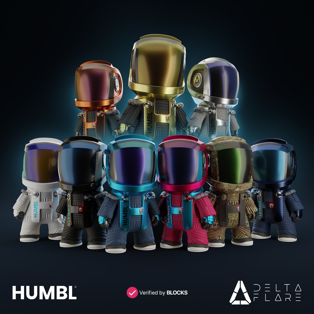 Delta_Flare's tweet photo. Our Nauts have embarked upon their latest next mission, to explore the #web3 #HUMBLSocial universe &amp; adorn its users with their own stamp of approval.

Which verified badge of $HONR will you receive?

Join #HUMBL Social now to find out: https://t.co/nmEkgKNwz7

#VBB #NFT #BLOCKS https://t.co/vM8qWFCqAD