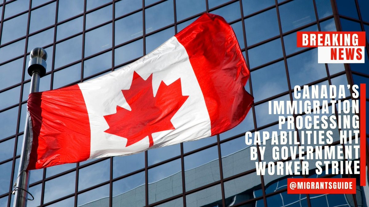 MigrantsGuide's tweet photo. The PSAC represents about 159, 000 government workers and the strike may affect the IRCC’s ability 
https://t.co/ShLxVgELvw
#Immigration #immigrazione #immigratie #immigrants #Migration #Migrationspakten #migrants #MigrationEU #MigrantWorkers #Migrationskrise #Candace #Canada #Canadian #government #WorkersRights #ペンディングトレイン #ボヘミアン・ラプソディー #EidMubarak #波よ聞いてくれ #セカワーガチ声優オーディション #صالح_العجيري  #Japon  #UnFracasoEs #Biden #nicknurse #JamesonWilliams