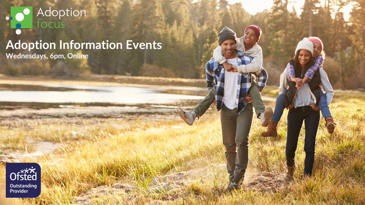 For a comprehensive outline of what’s involved in the adoption process, sign up for one of our weekly online information events. They’re ideal for you, whether you’re just starting to think about #adoption or feel ready to start the process. adoption-focus.org.uk/adopt-us/infor…