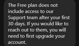 Antihippy's tweet image. OI @Mailchimp I&apos;m not on the FREE plan, I am on the Essentials plan and your stupid chat bot won&apos;t let me speak to a human and I see you&apos;ve removed your email support option. What gives? I need some human help. THANKS

#Kafkaesque