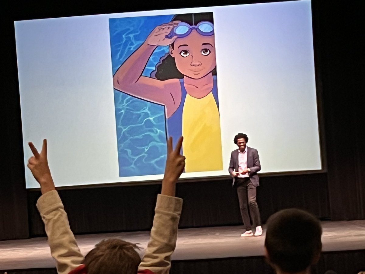 JulieANichols's tweet photo. What a beautiful morning  @Mizzou for #CPSBest Ss to hear Johnnie Christmas @j_xmas share his journey on becoming an author/illustrator.
Thank you @kltown @UnboundBookFest for this learning opportunity! https://t.co/hr0arYVGsl
