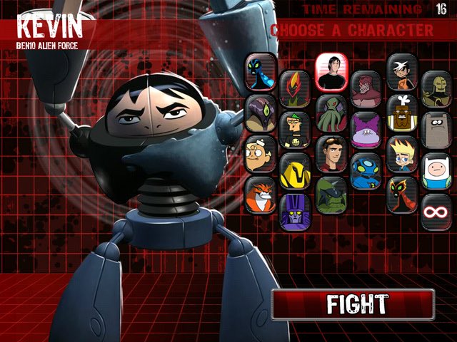 A cartoon Network fighting game